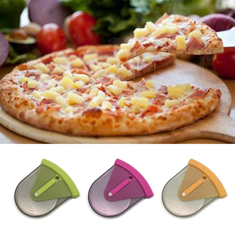 

Portable Pizza Cutter Pizza Wheel Cutter with Protective Guard Stainless Steel Blade Pizza Slicer Cutter Baking Accessories