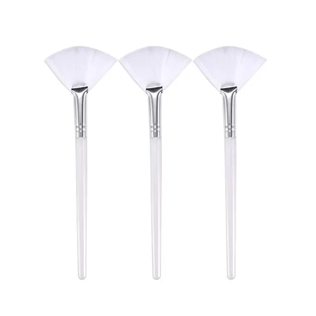 

Practical Facial Brushes Fan Makeup Brushes Soft Portable Mask Brushes Cosmetic Tools for Women Ladies Girls