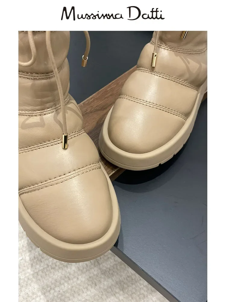 Женские зимние ботинки Murrinna Daffi из натуральной кожи на платформе