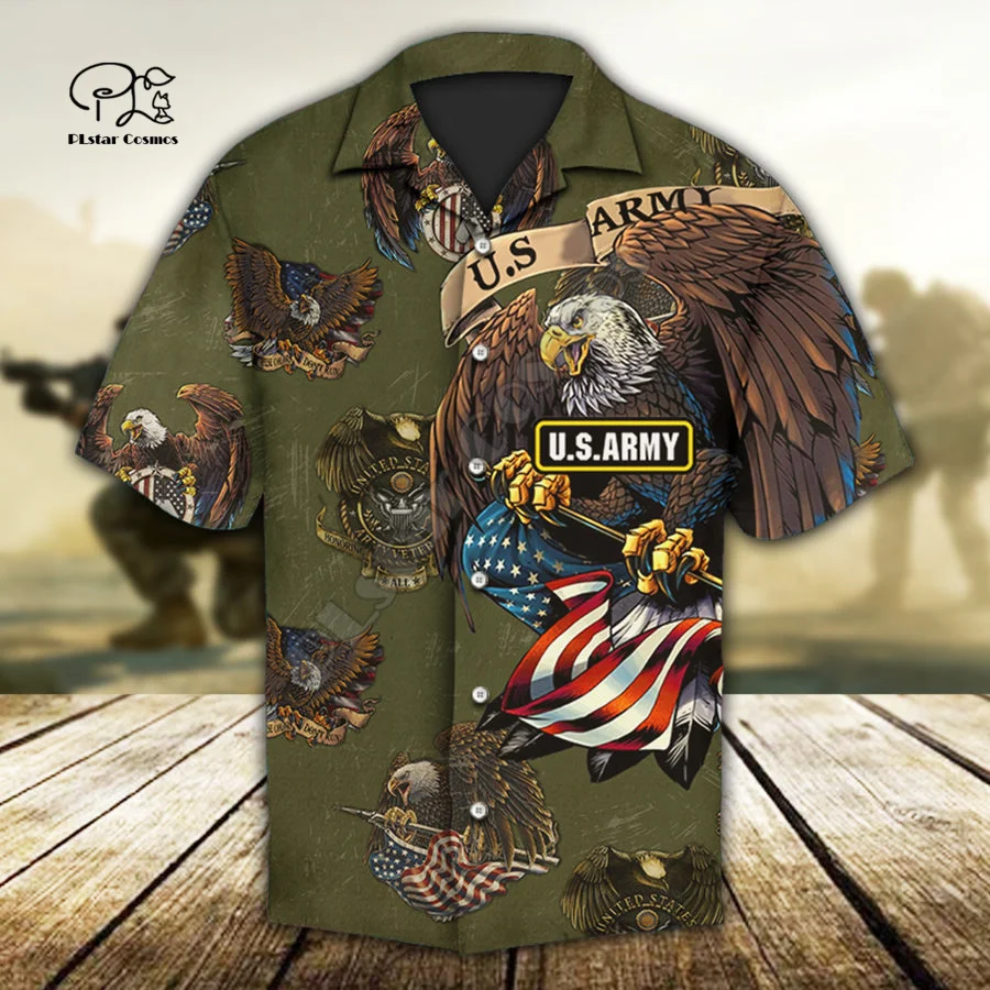 Американский орел армейский морской военный Камуфляжный костюм борец Гавайские