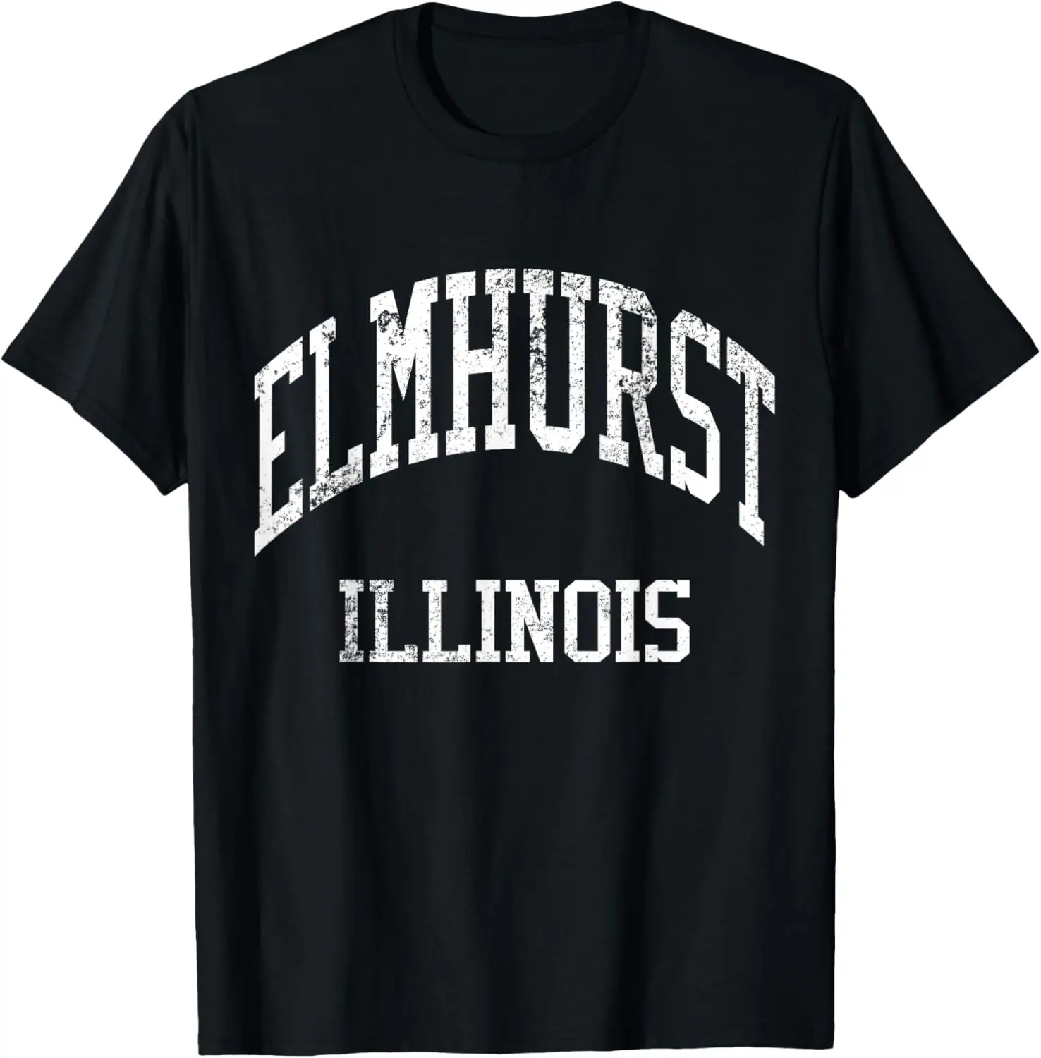 Спортивная футболка Elmhurst из Иллинойса в ретро стиле 1920-х колледжа