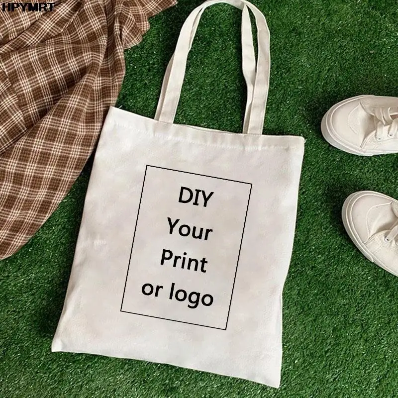 

Customizable Series Ladie Shopping Bag All-match Handbag Foldable Reusable Cloth Shopper Harajuku Style Student Canvas Tote Bag
