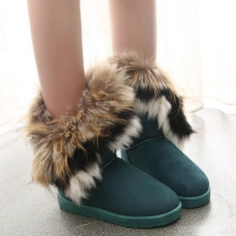 

Warm Boots for Woman Slip on Fashion Pu Leather Women Winter Boots Short Plush Solid Elegant Female Ankle Boots 2022 New Comfort