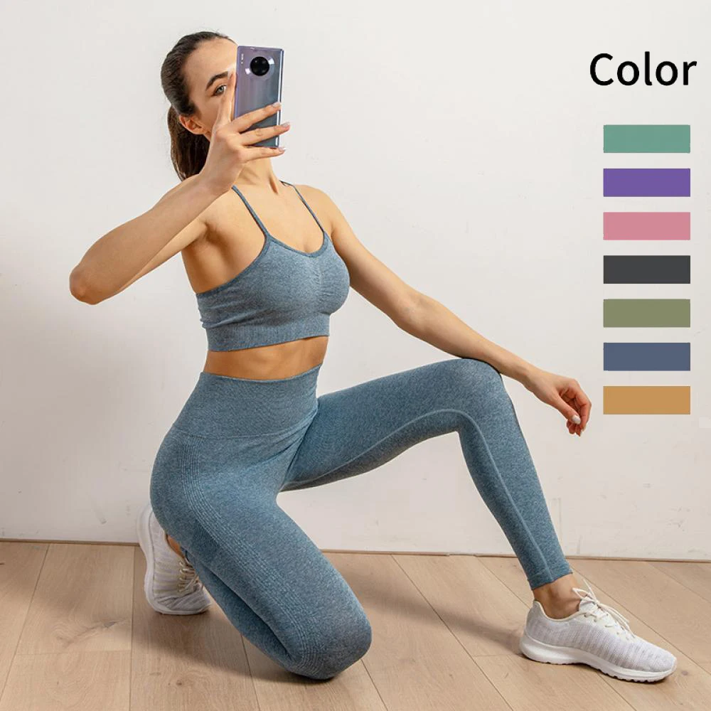 Seamless Yoga Set Workout Sportswear Gym Clothing Sport Sets Women's tracksuit High...