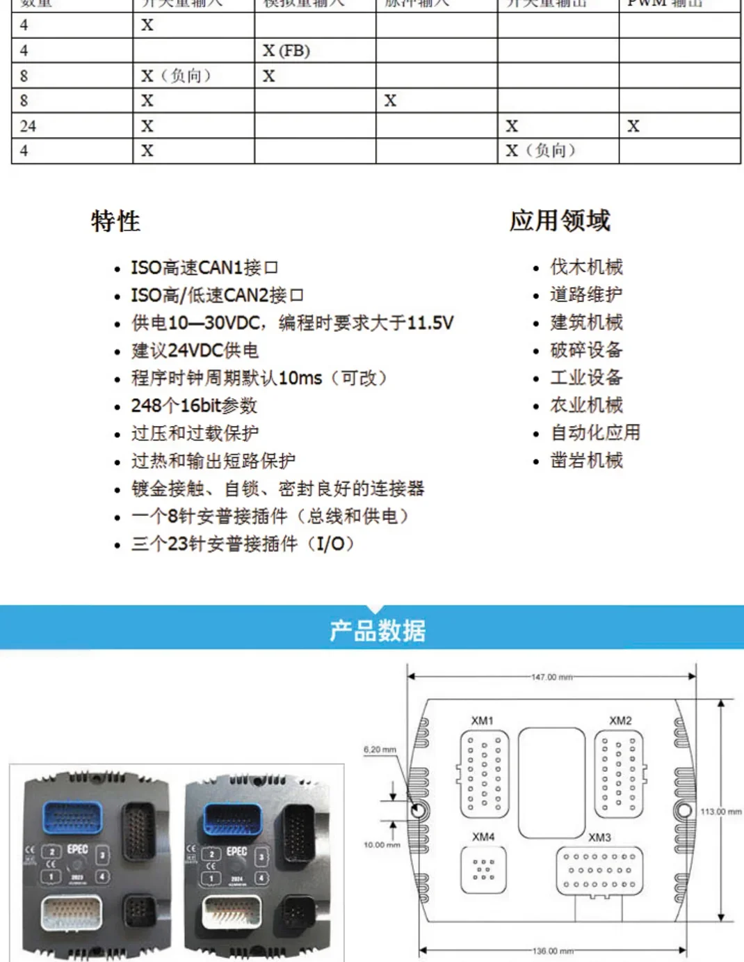 Контроллер EPEC2023 EPEC2024 подходит для Xugong/Zoomlion EPEC 2024 2023.