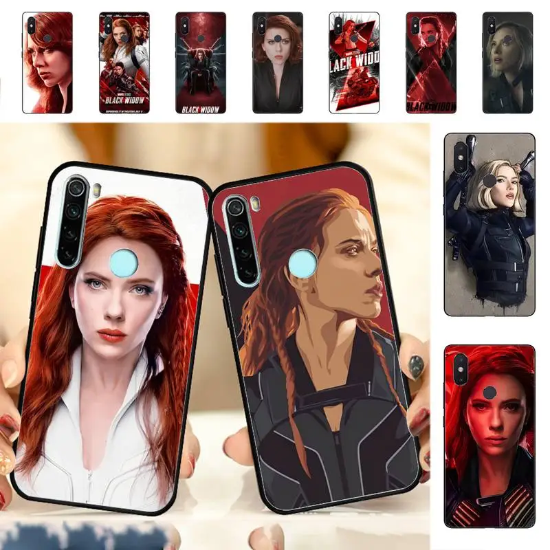 

Disney Black widow Phone Case for Redmi Note 8 7 9 4 6 pro max T X 5A 3 10 lite pro
