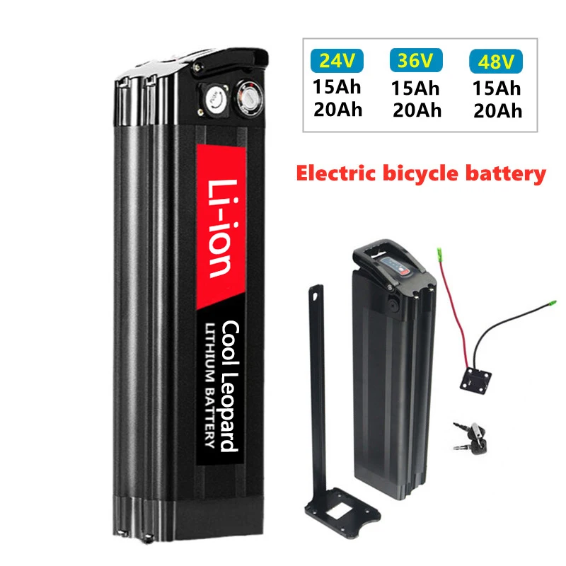 

Silver Fish E-Bike 18650 24V 36V 48V 15Ah 20Ah 30Ah Lithium Battery,for Electric Bike Bicycle Replacement 18650 Li-ion Battery