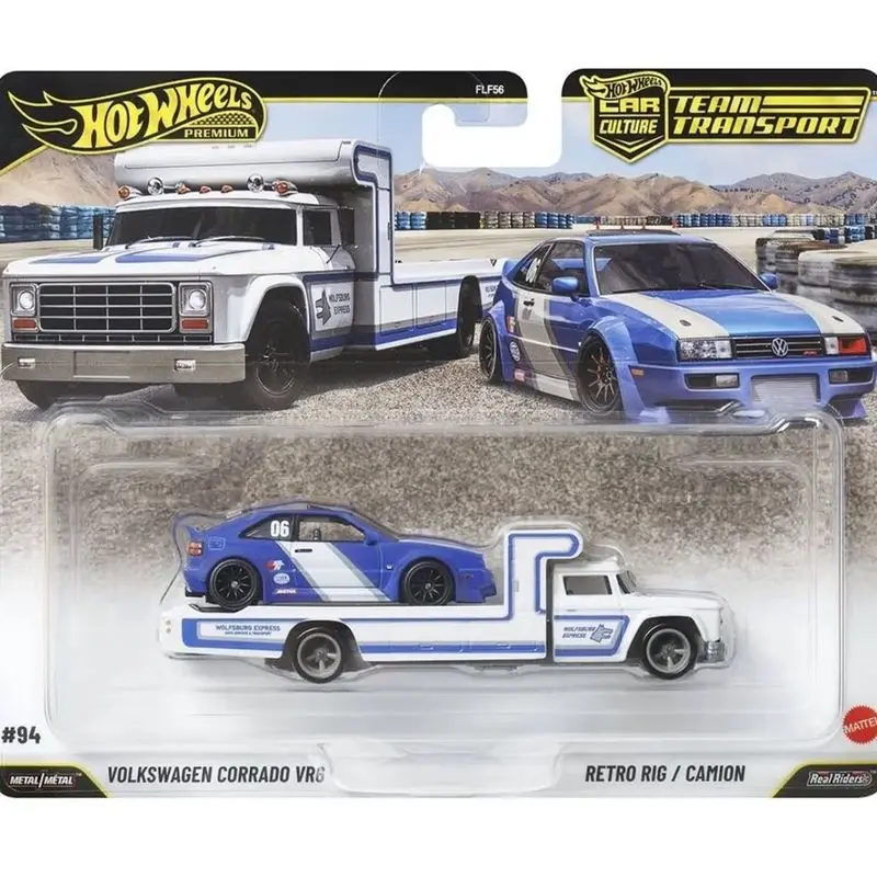 Фото Коллекция литых моделей автомобилей Hot Wheels Premiums Car Cultures FLF56 2026: Honda Civic, Volkswagen Corrado, Camaro, Team Transport №5
