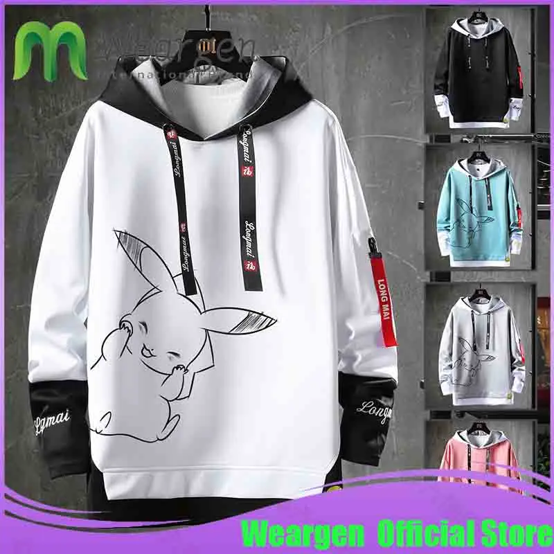 Толстовка Weargen мужская с капюшоном свитшот принтом в стиле хип-хоп уличная одежда