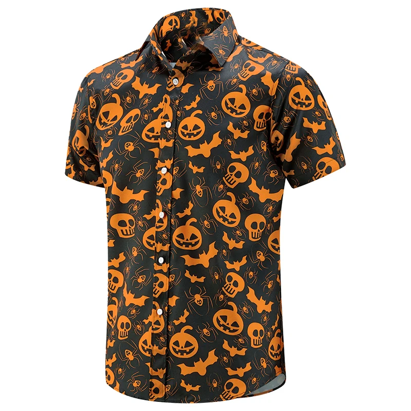 Camisa de Halloween con estampado 3d de calabaza para hombres y mujeres,...