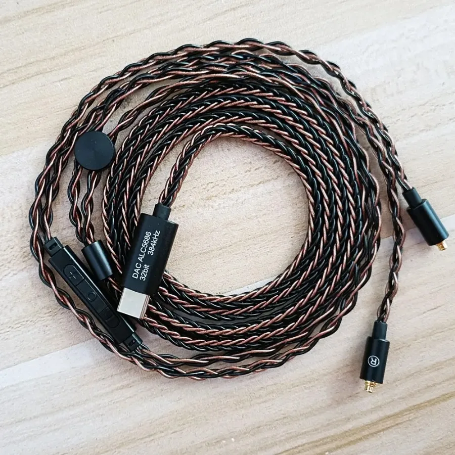 Hi-Fi кабель для наушников Type-c DAC ALC5686 cx32993 декодирование Shure MMCX Se215 SE846