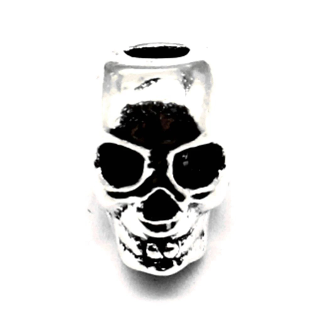 

5 pieces 9x12mm Skull big hole beads Jewelry making best gift