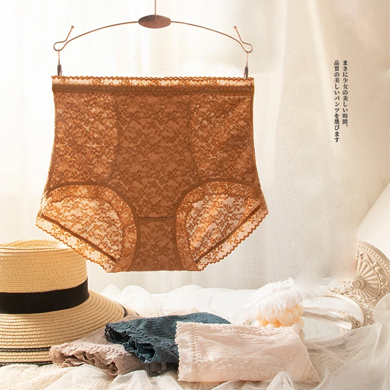 

Lace panties women panties High waist female sexy underwear Butt Lift Lingerie Seamless briefs Underpants Silk Women briefs XL