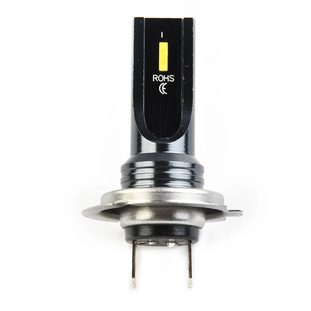 

Car LED Headlight DC 12V-24V Error Free H7 Yellow 120W 2pcs/Set 3000K 360 Degrees Lighting Aluminum Alloy Shell