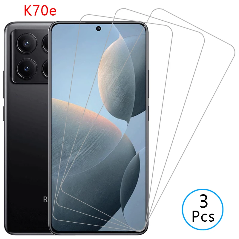 Защитное закаленное стекло для xiaomi redmi k70e защита экрана на k 70e k70 e пленка телефона