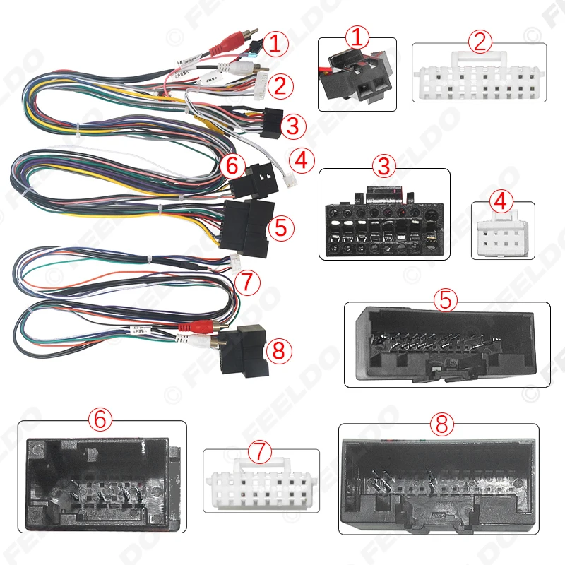 Автомобильный аудио 16-контактный адаптер для кабеля питания Android с can-шиной Ford
