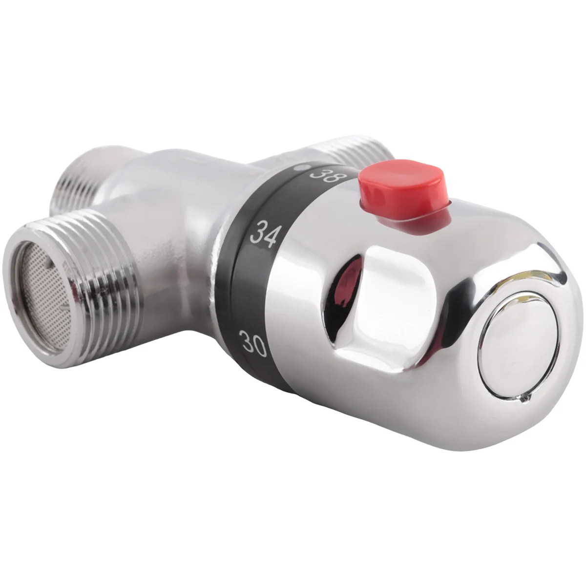 Твердый медный 3-ходовой термостатический смесительный клапан 3/4 дюйма