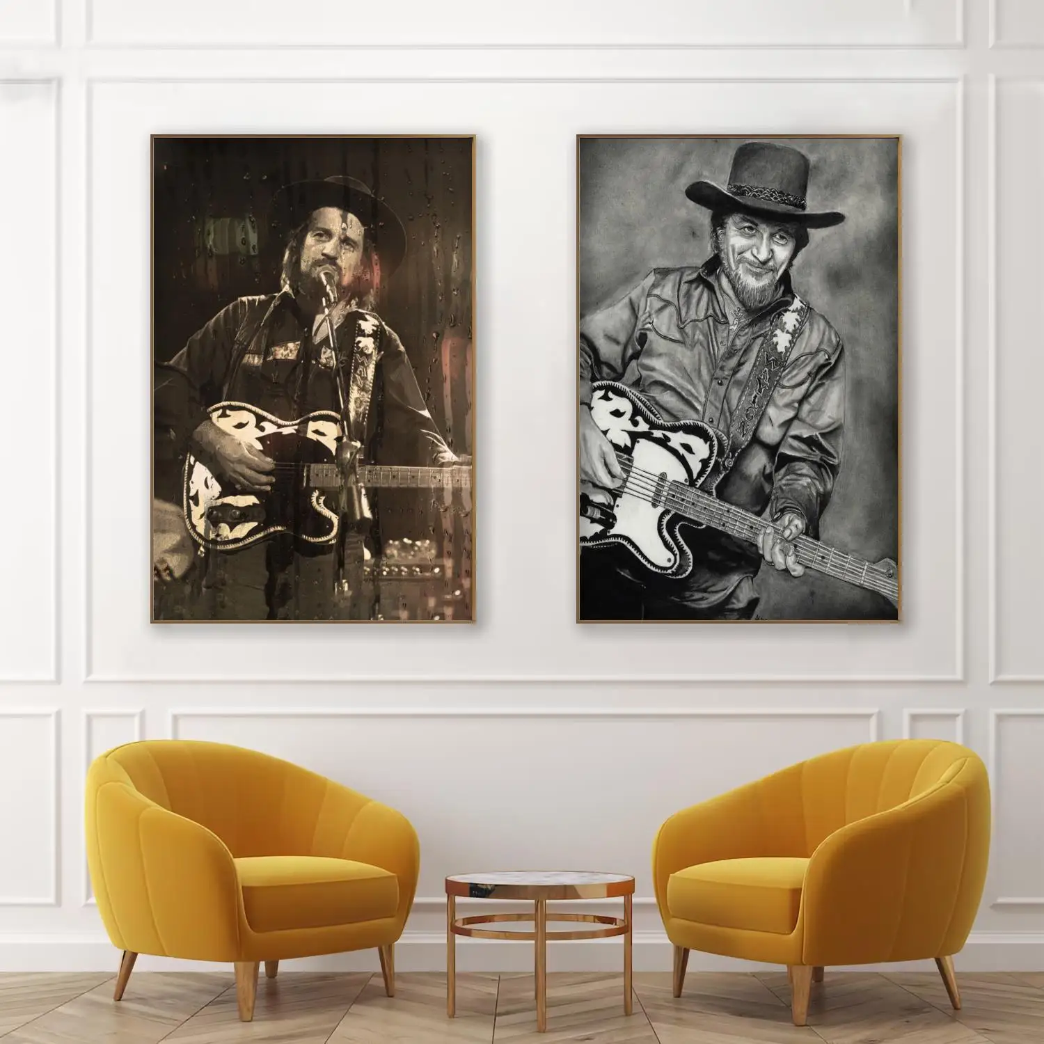

waylon jennings singer Decorative Painting Canvas Poster Wall Art Living Room Posters Bedroom Painting