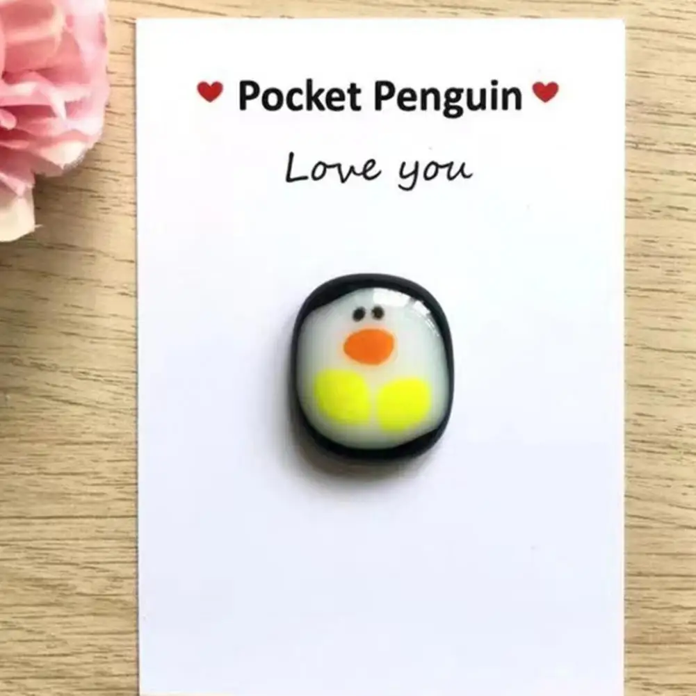 

1 Set Useful Mini Cute Pocket Penguin Hug Animal Decoration Penguin Crafts Grateful Decorative