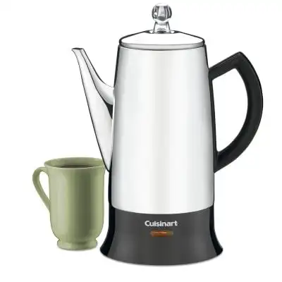 

HUANQIUStainless Steel 12 Cup Electric Coffee Percolator