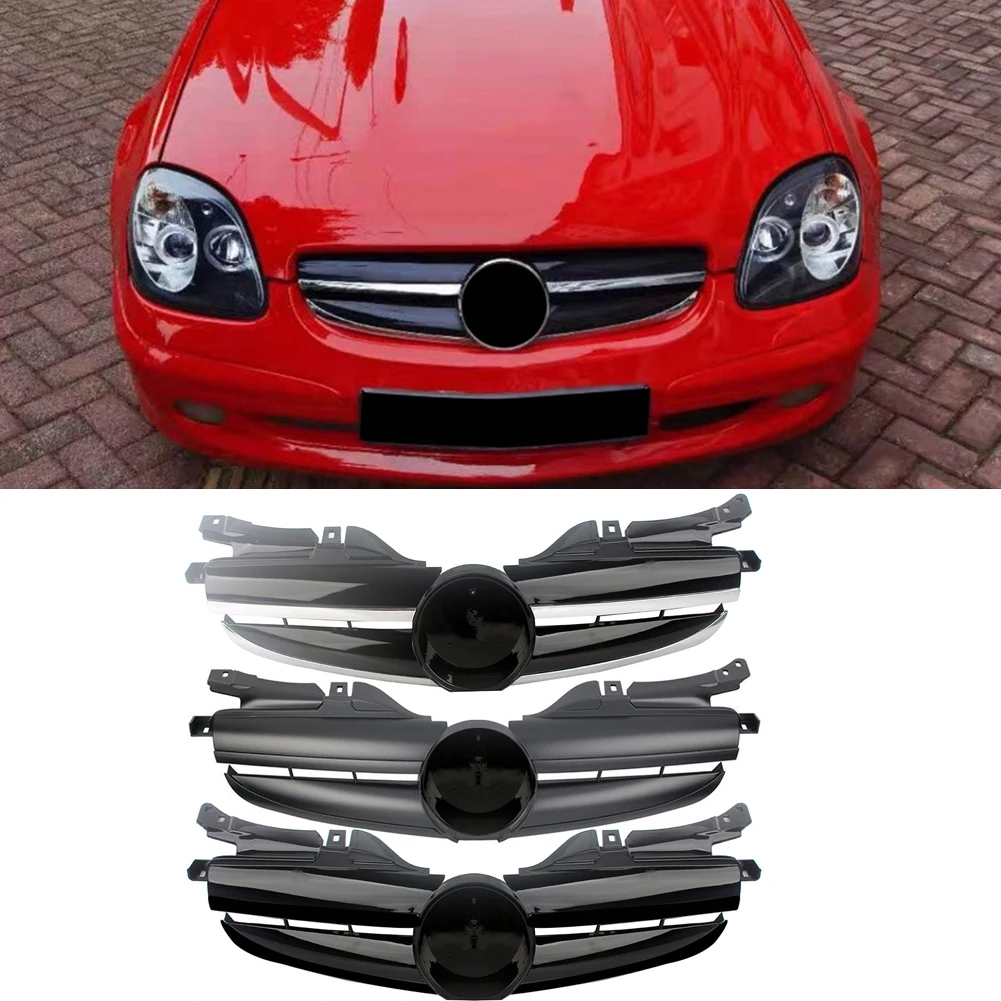 Фото Новые передние гоночные решетки радиатора для Mercedes-Benz R170 SLK-Class SLK200 SLK230 SLK280 SLK300 SLK320 350 1996-2003 №5