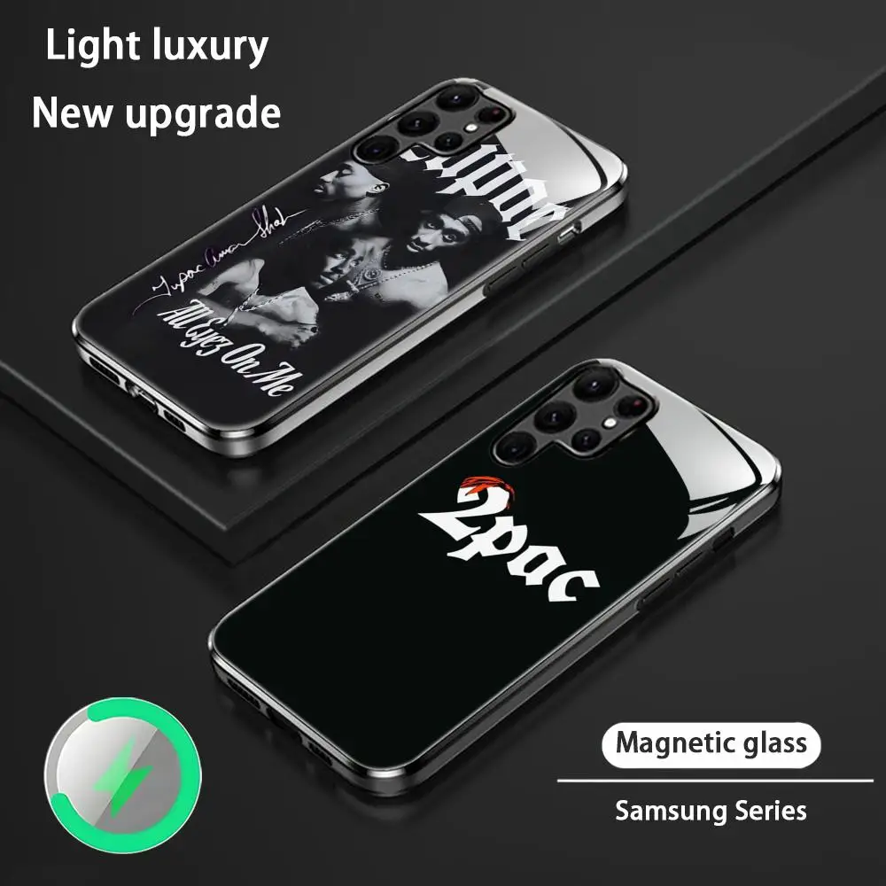 2pac Tupac Amaru Shakur Makaveli чехол для телефона Samsung S24 S23 S22 S21 S20 Plus Ultra Note20 стеклянный