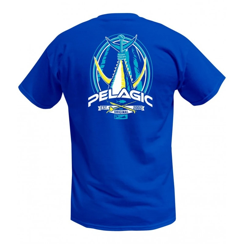 

Pelagic Fishing Apparel Men Short Sleeve T-Shirt Outdoor UV Clothing Hooded Shirts Upf 30 Costa Rica Fishing Jersey Breathable