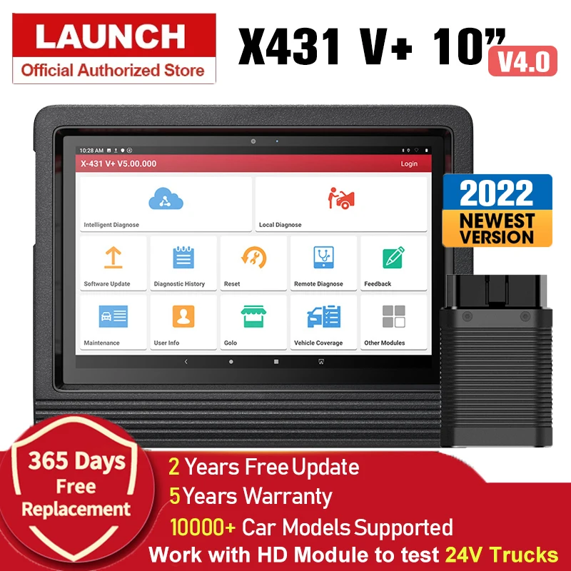 LAUNCH X431 V + PRO 10 &quotдиагностический инструмент двунаправленный OBD2 сканер OE-Level