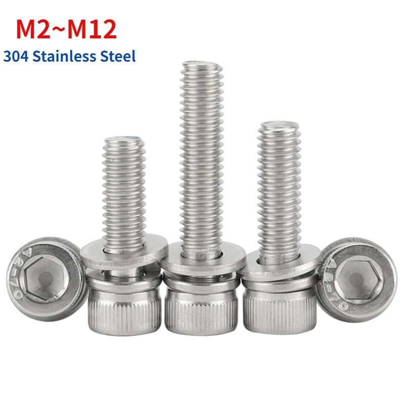 

Шестигранные комбинированные болты из нержавеющей стали M2-M12