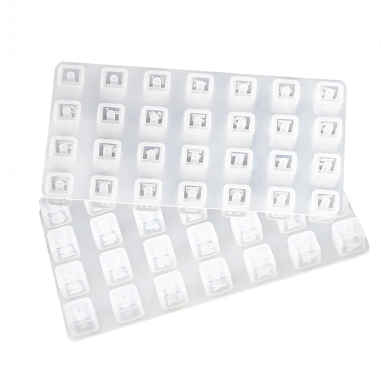 

652F Letters Beads Silicone Mold DIY Bracelet Letter Beads for Jewelry Making 2 Pcs