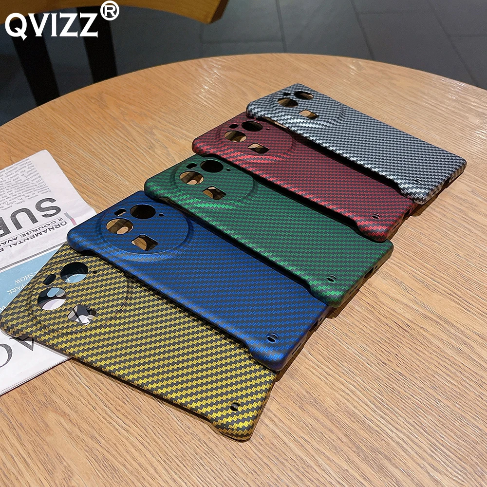 

Frameless Case for Oppo Find X6 Pro FindX6Pro Luxury Carbon Fiber Armor Shockproof Hard PC Comfortable Phone Cover OppoFindX6Pro