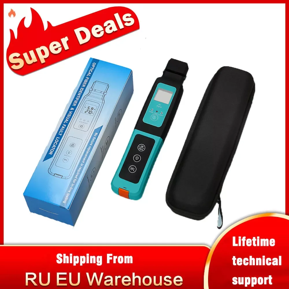 

Fiber Optic Identifier Live Fiber Optical Identifier with Built in 10mw Visual Fault Locator 800-1700nm SM MM