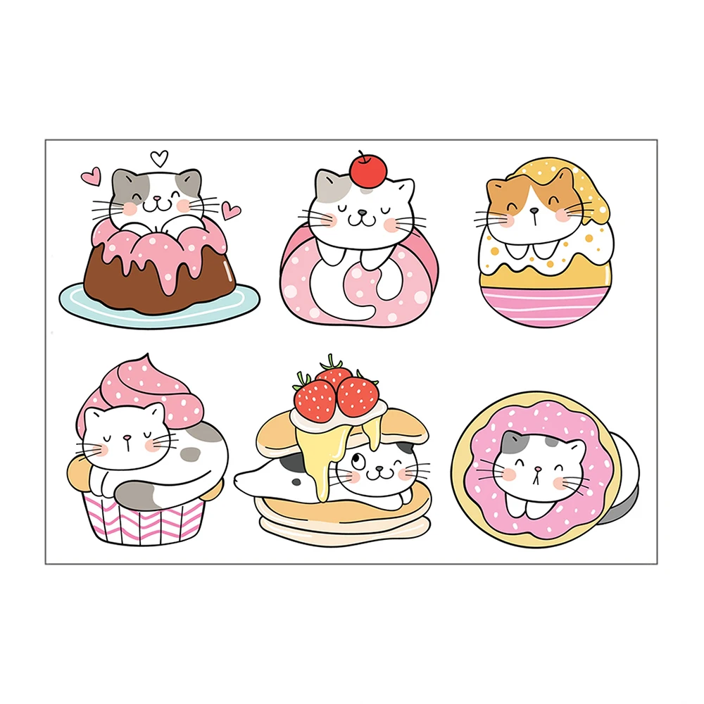 

Cake Cat Clear Silicone Stamps Diy Scrapbooking Card Stencil Paper Cards Handmade Album Stamps Decoration 11*16cm