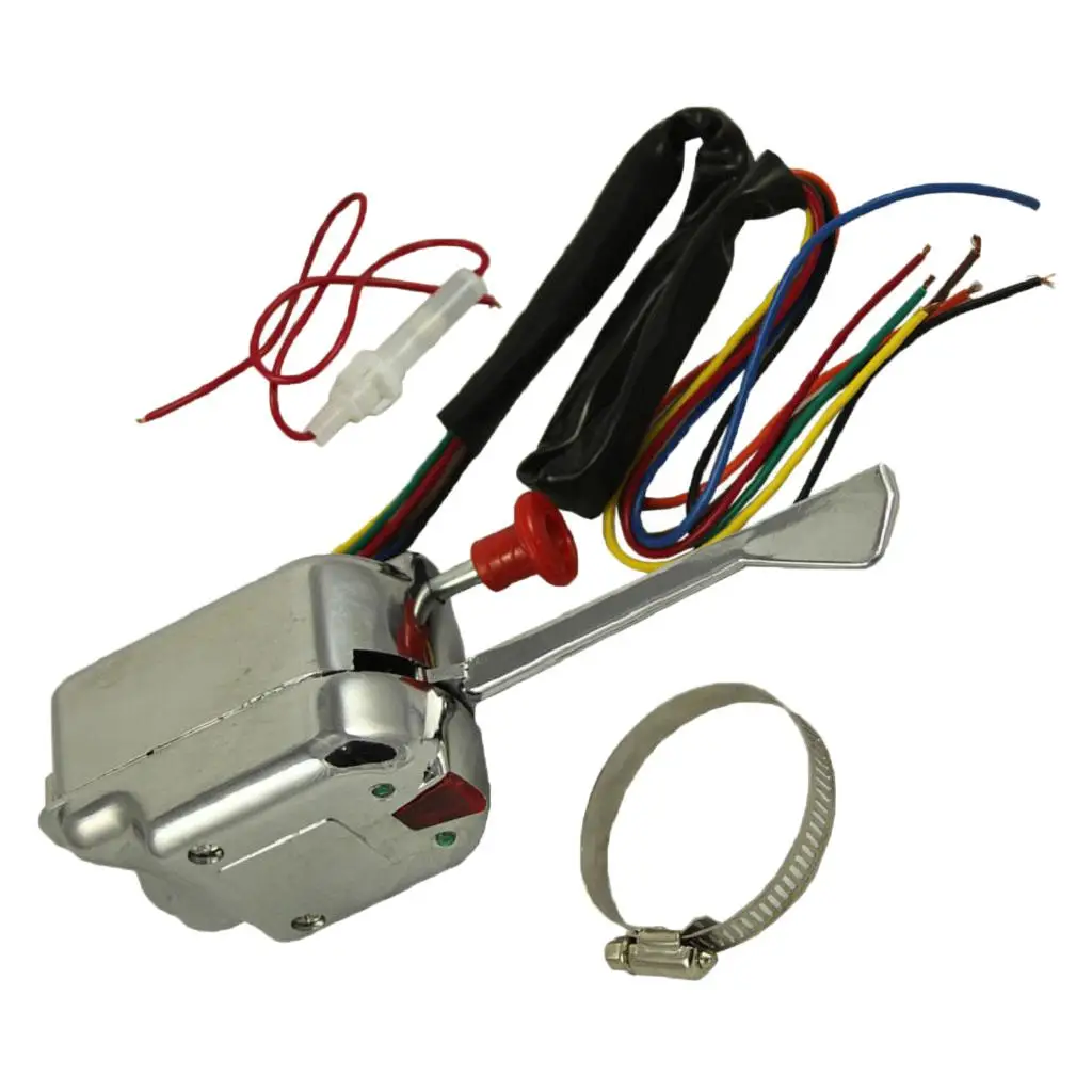 

12V Chrome Universal Street Turn Signal Switch For FORD