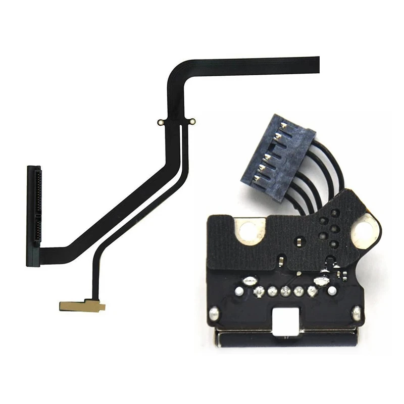 

1 Pcs HDD Hard Disk Drive Flex Cable 821-1226-A 922-9771 & 1 Pcs Replacement DC-In Power Jack Board Charging Port
