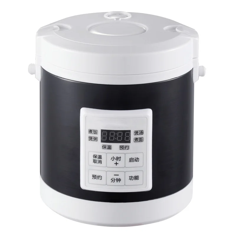 

12V 24V 220V Mini Rice Cooker 1.6L Car Trucks Electric Soup Porridge Cooking Machine Food Steamer Warmer Fast Heating Lunch Box