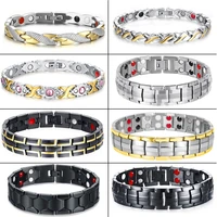 women men health care germanium magnetic bracelet for arthritis carpal tunnel stainless steel power therapy bracelets wholesale