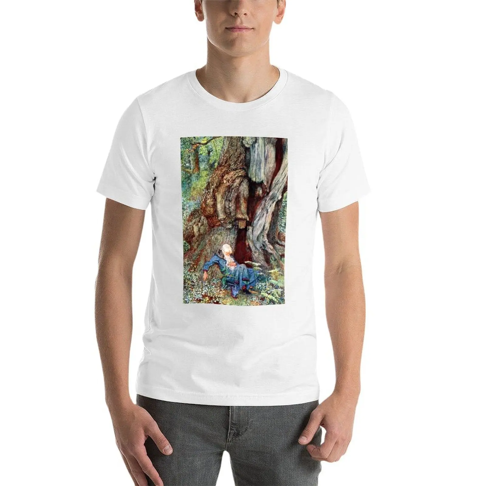 Фото Футболка Merlin - Eleanor Fortescue Brickdale с простым линейным принтом №3