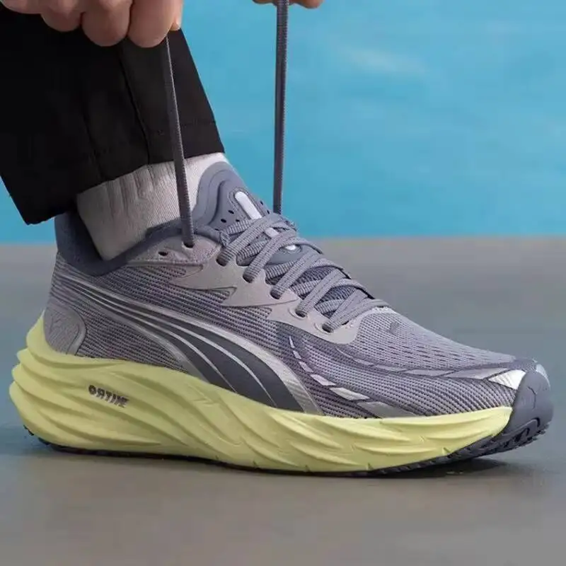 Фото Мужские кроссовки PUMA 2026 Spring Velocity NITRO 4 с полной амортизацией Nitrofoam, дышащие, легкие, для шоссейного бега, 311140-19 №3