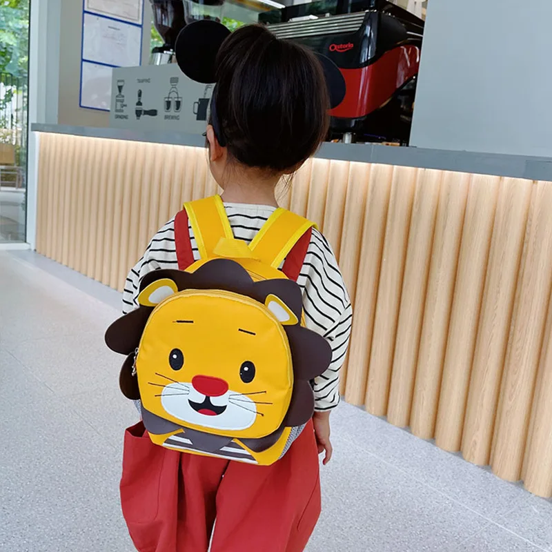 Children Bag Autumn New Cute Mini Backpack Cartoon Lion Kindergarten Schoolbag Girl's Small Backpack Cartoon Bags