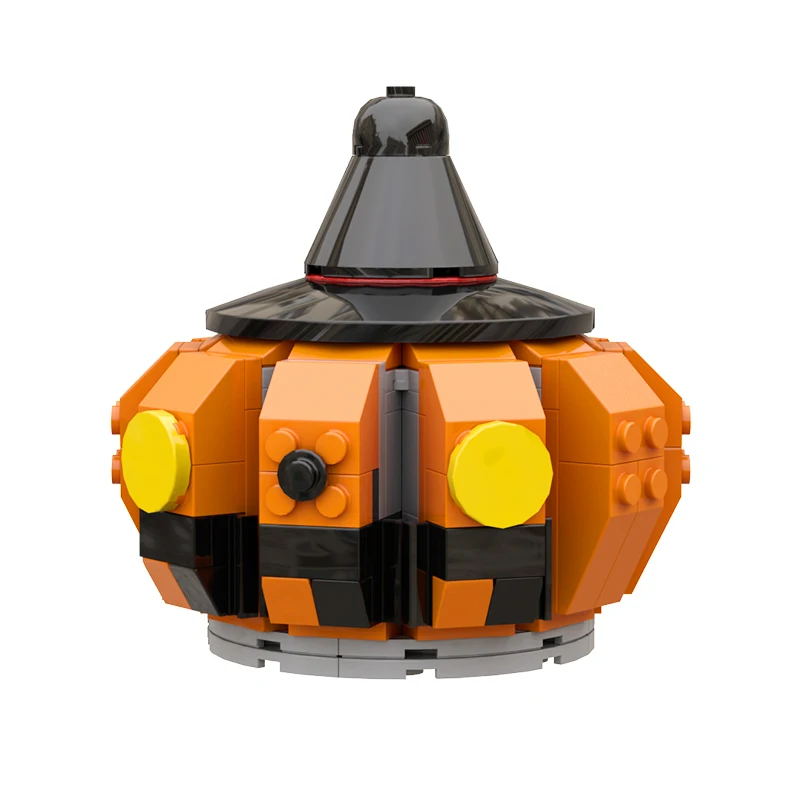 

BuildMoc, Хэллоуин, голова тыквы, набор строительных блоков, Ужасный Призрак, фестиваль, кирпичи, игрушки для детей, подарок на Рождество