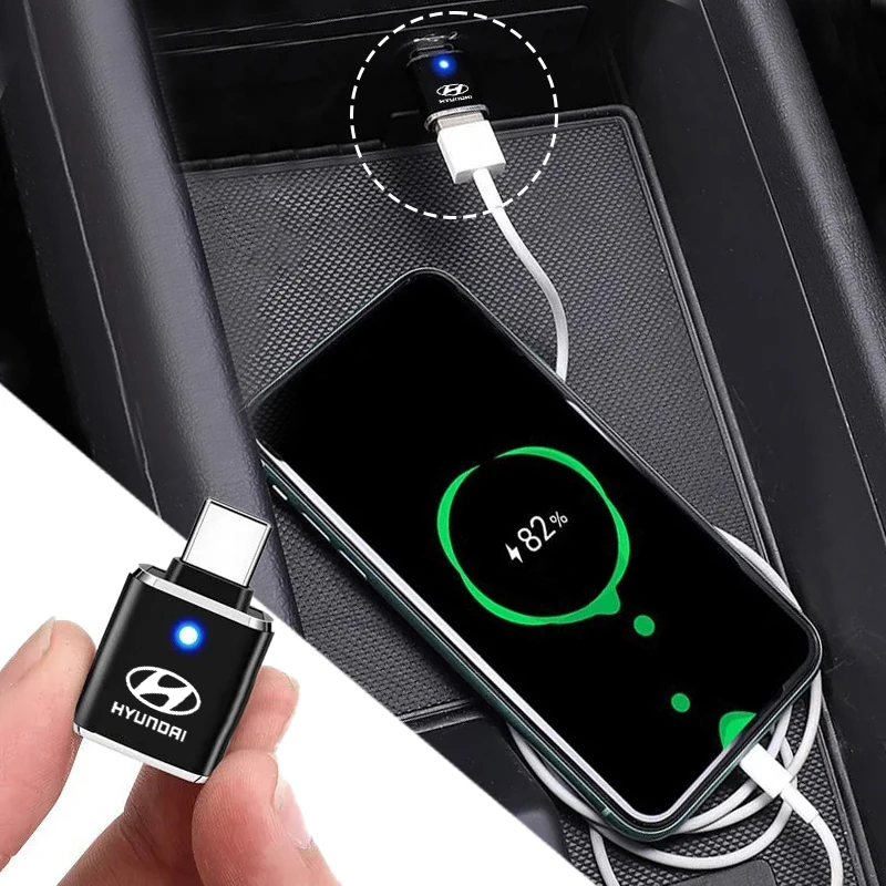 Фото Новое автомобильное зарядное устройство USB Type C, автомобильный адаптер для быстрой зарядки телефона для Hyundai i30 ix35 ix25 i20 solaris accent tucson, аксессуары №3