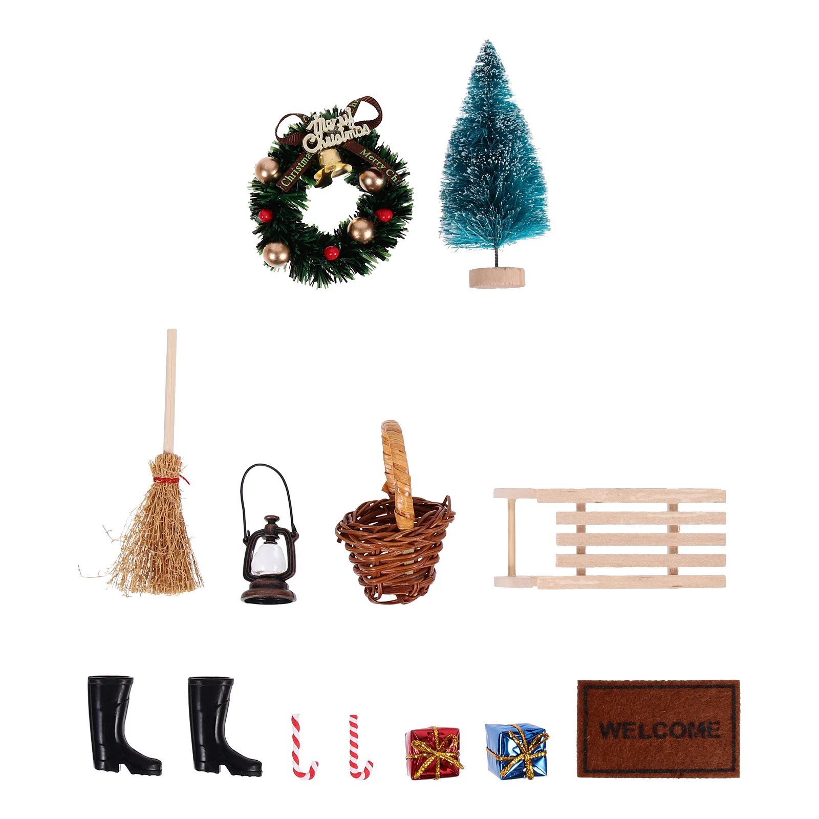 

Christmas Miniaturemini House Ornaments Xmasornament Tree Accessories Party Decor Kit Trees Village Housesmicro