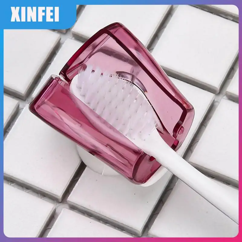 

Travel Wall Mount Bathroom Accessories Toothbrush Head Protector Cover Toothbrush Holder Hotel Family Toothbrush Holders Home