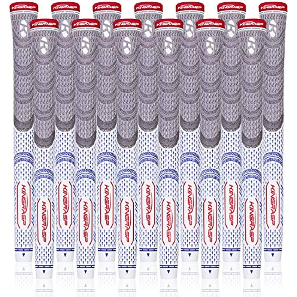 

Multi Compound Golf Grips,Golf Club Grips Midsize ,13 Grips Set,6 Colors Optional,All Weather Cord Rubber Golf Club Grips
