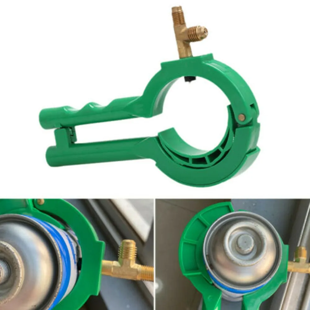 

Side Can Tap 3-in-1 Side Can Tap Green Plastic + Copper Valve 1/4SAE & 1/2ACME