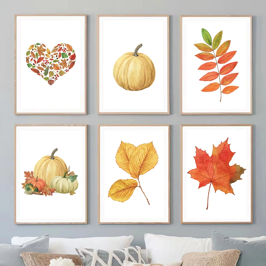 

Plants Flowers Leaves Wall Art Pictures For Dining Room Modern Nature Home Decor Nordic Aesthetic Modern posters canvas painting