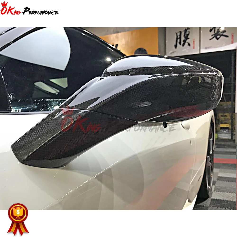 Сменный чехол для зеркала из сухого углеродного волокна Ferra-ri 458 Италия Speciale Spyder