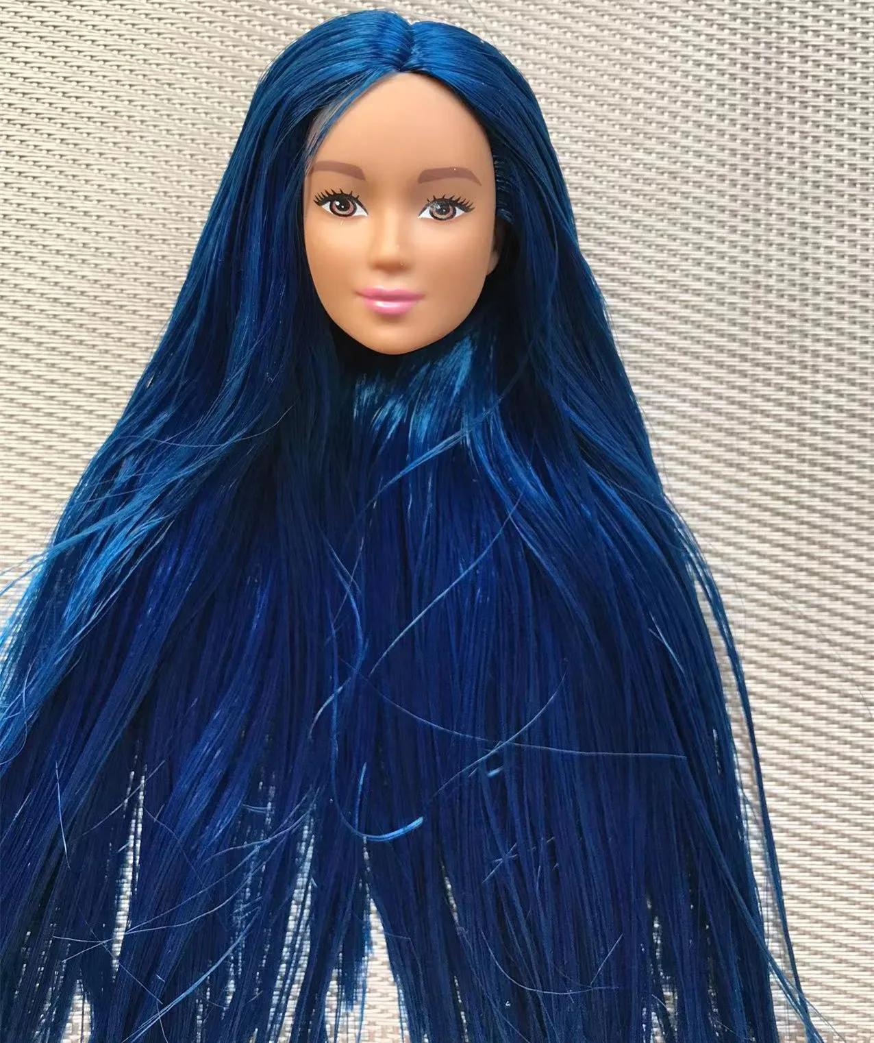 Оригинальные кукольные головки с длинными мягкими волосами голова 70-60-й леди