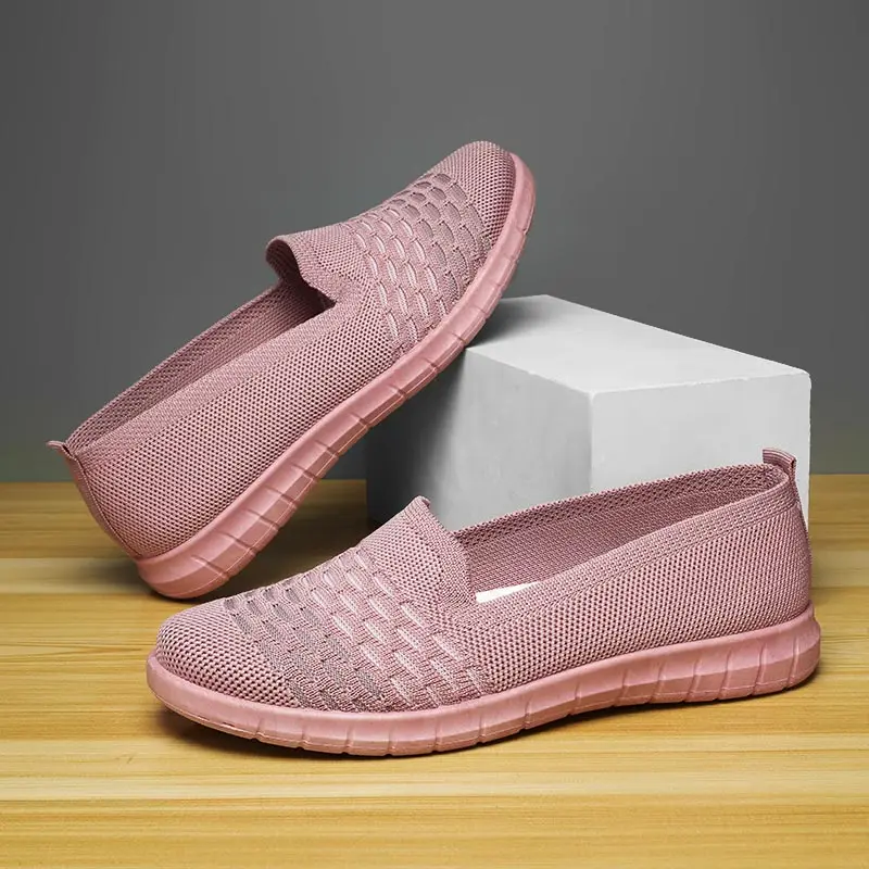 

Сетчатые спортивные кроссовки для женщин, Вулканизированная подошва, белые, 2022